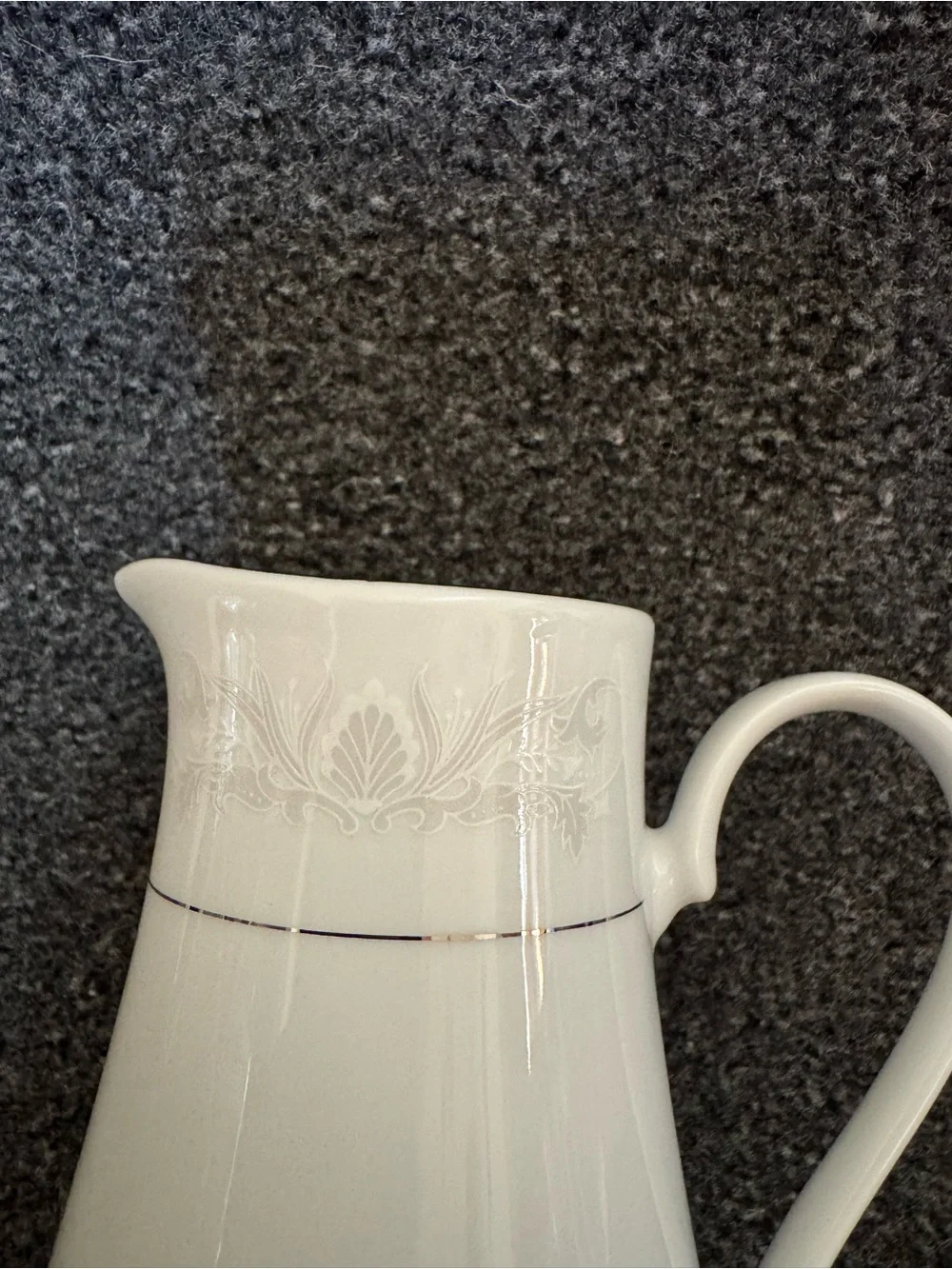 Crown Ming Fine China embossed lace